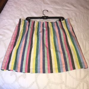 J.Crew Mercantile Color Stripe Skirt